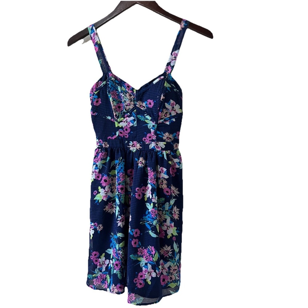 Vintage Y2K Candies Dress‎ XS Babydoll Smocked Mini Boho Feminine Padded Bra